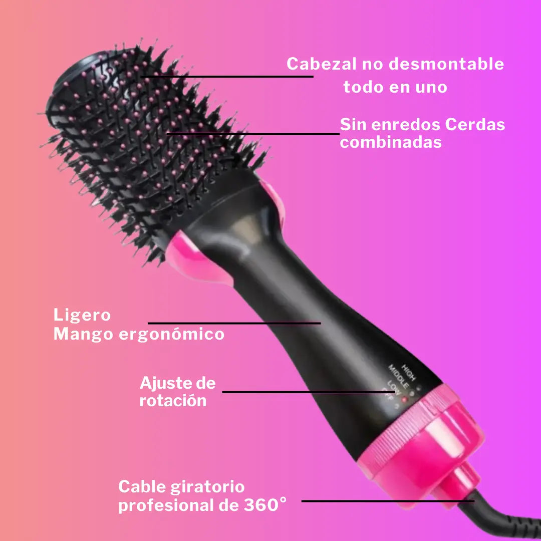 Cepillo Secador Alisador ONE STEP 3 en 1