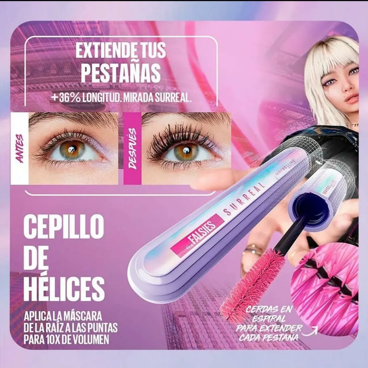 THE FALSIES SURREAL EXTENSIONS|MASCARA EFECTO EXTENCIONES 2x1