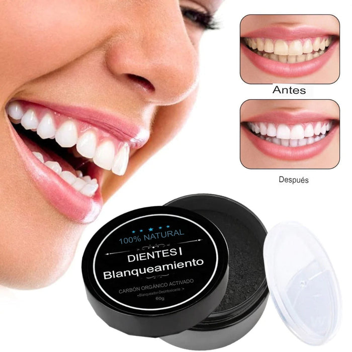 BLANQUEADOR DENTAL CARBON ACTIVADO PROMO 2X1