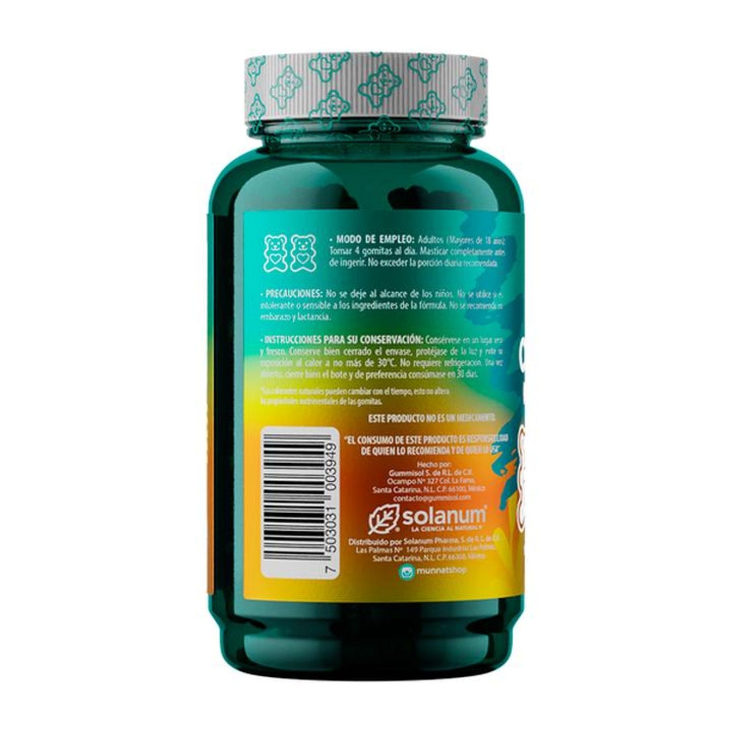 Gomitas Belabear Curcuma Limon Para Adultos