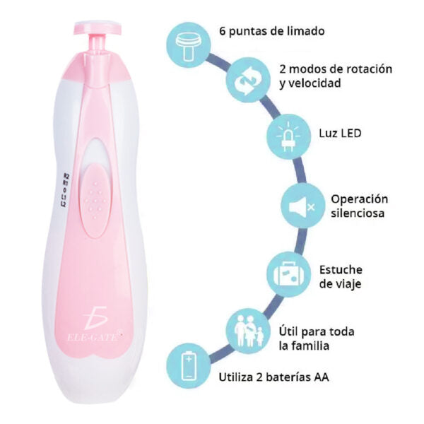 Corta uñas eléctrico baby