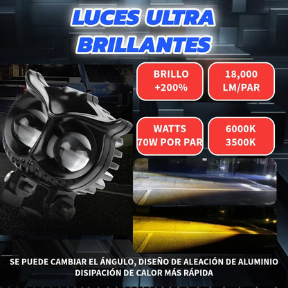 Luces antiniebla LED para motocicleta
